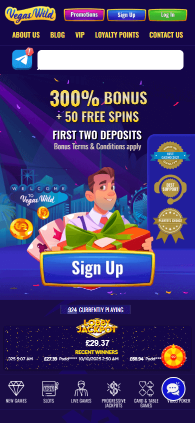 Vegas Wild Casino Mobile screenshot
